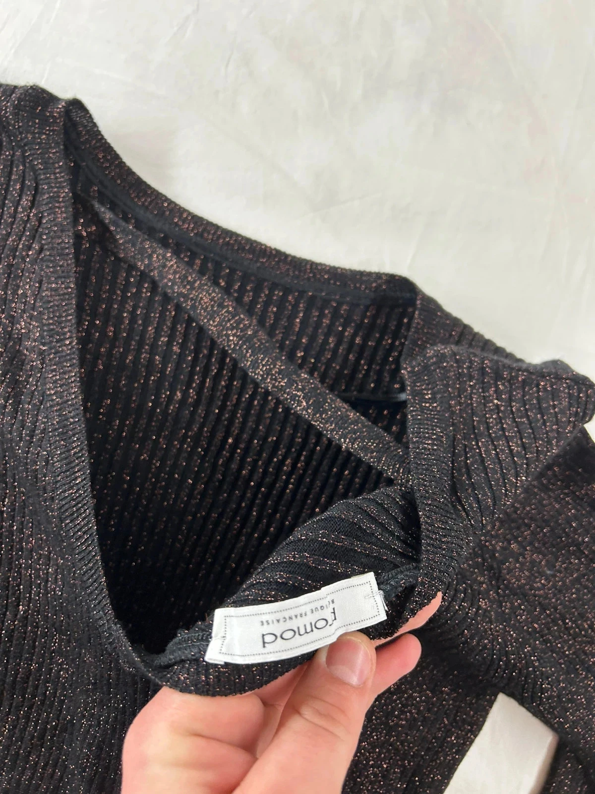 Bruine lange jurk met strass promod – photo 11